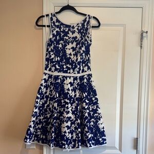 Blue Floral Milly Dress Small